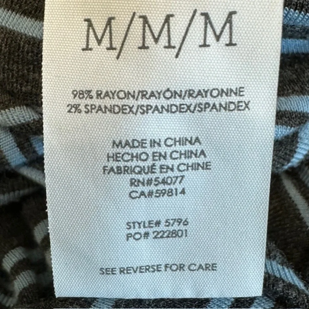 CAbi 5796 Striped Maxi Dress Sleeveless Casual Summer Tank‎ Dress Size Med